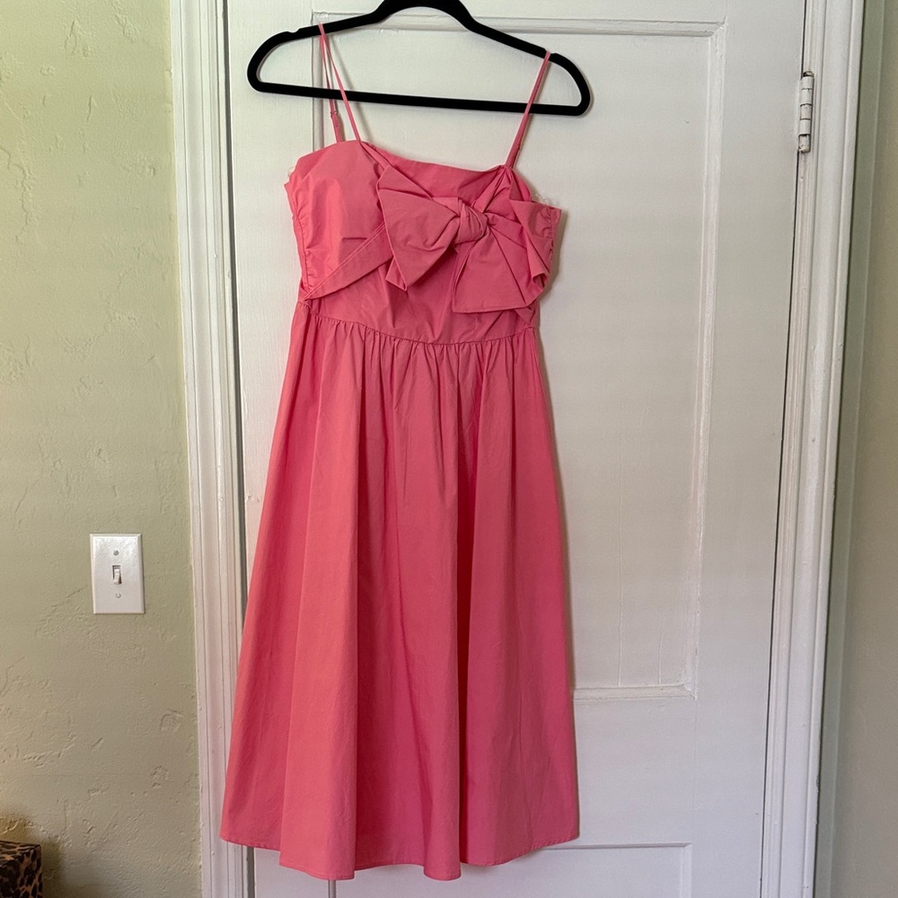 Main Strip Pink Bow Dress